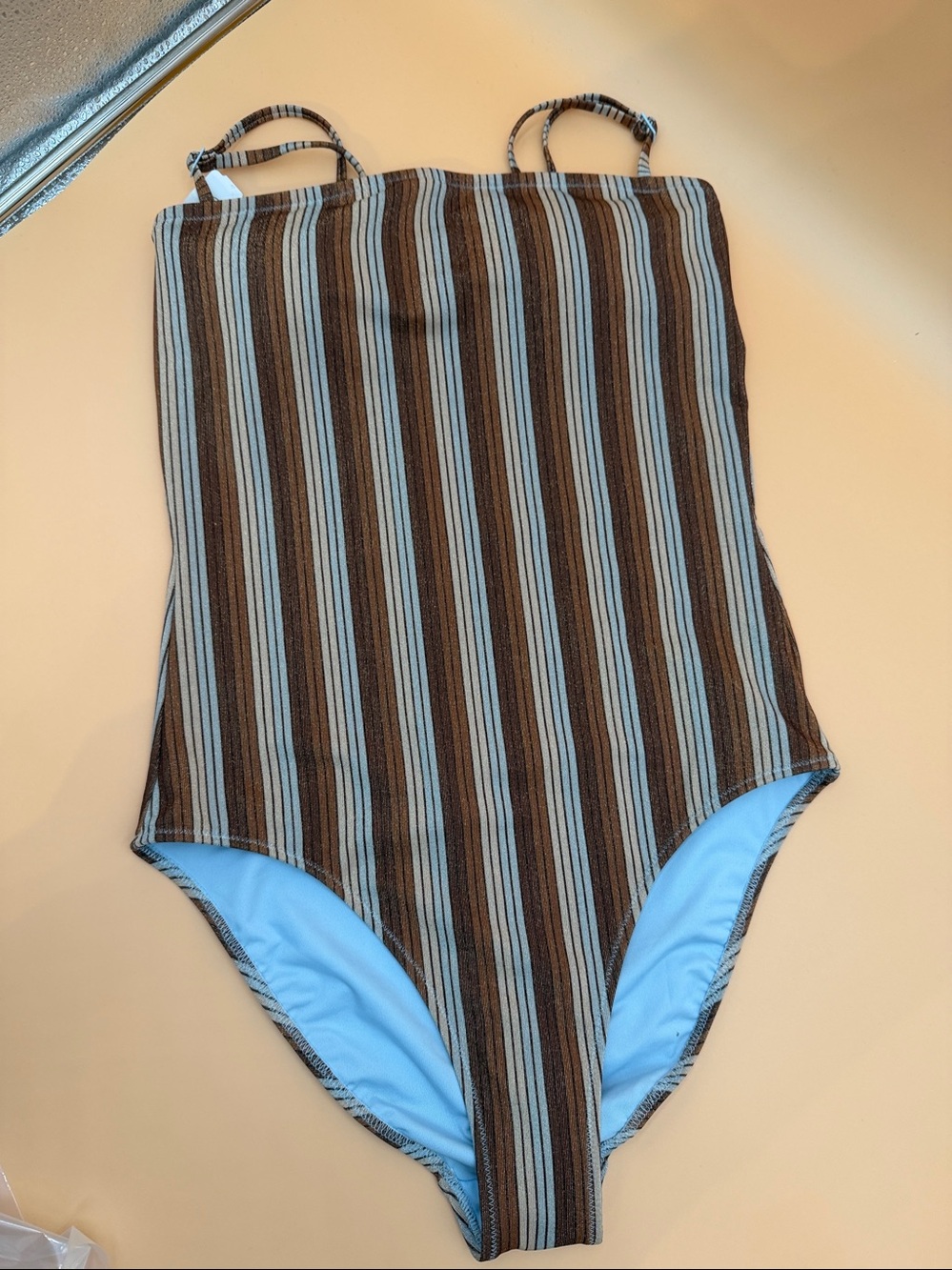 Aerie Shine Pique Babewatch One Piece Swimsuit - Picture 7 of 8
